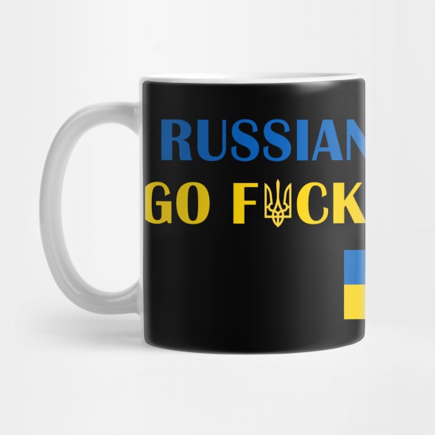 Russian Warship Go F Yourself, Support Ukraine by UniqueBoutiqueTheArt